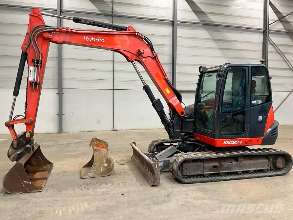 Kubota KX 080-4 Midi bagri 7t – 12t