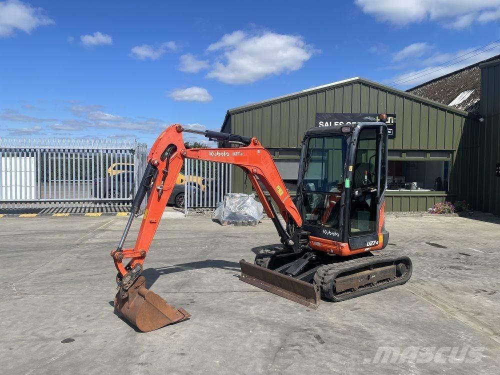 Kubota U 27-4 Mini bagri <7t