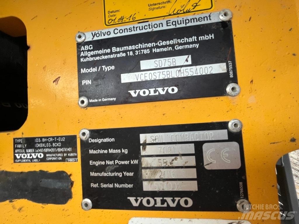 Volvo SD 75 Enojni valjarji
