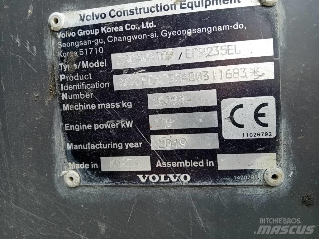 Volvo ECR235EL Bagri goseničarji