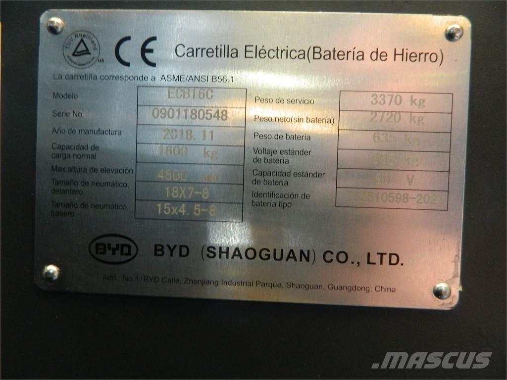 BYD ECB16C Električni viličarji