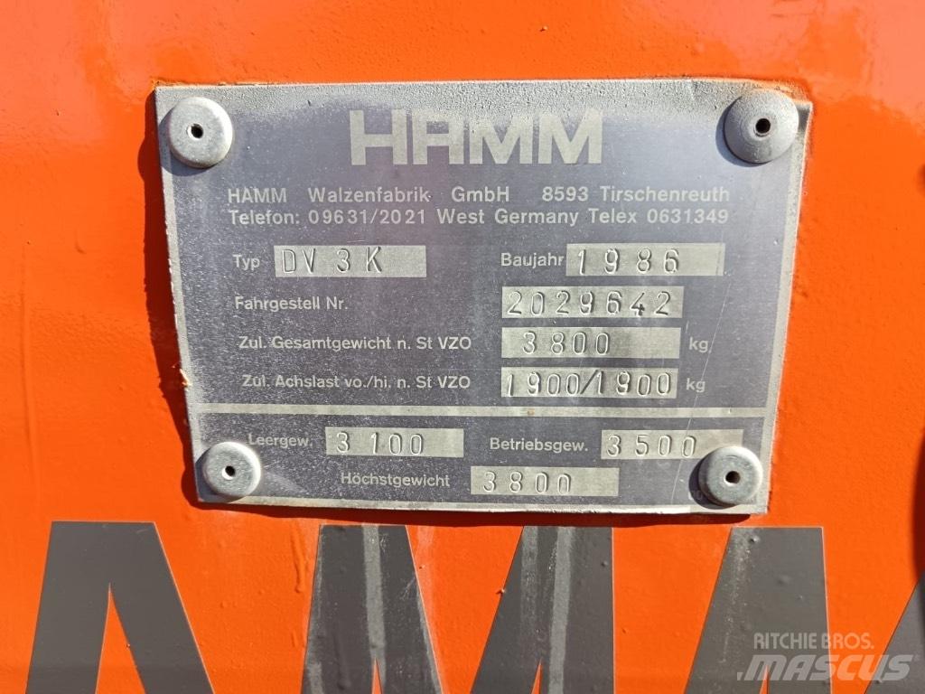 Hamm DV 3 K Dvojni valjarji