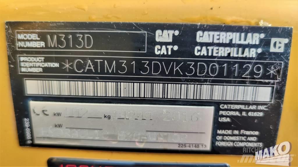 CAT M 313 D Bagri na kolesih