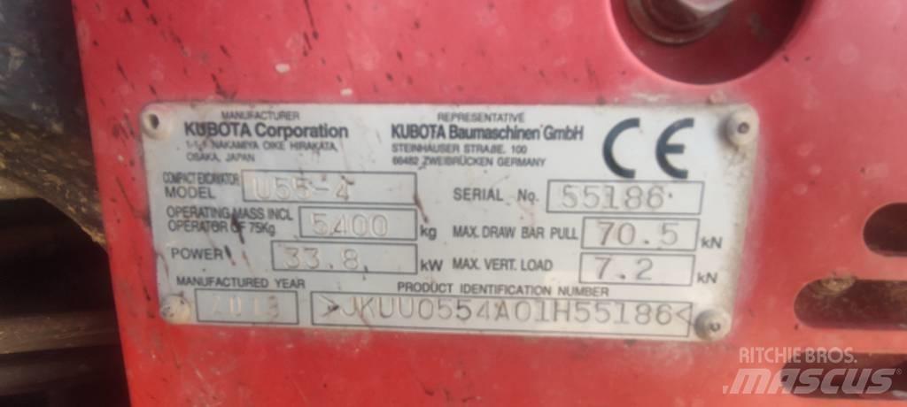 Kubota U 55-4 Mini bagri <7t