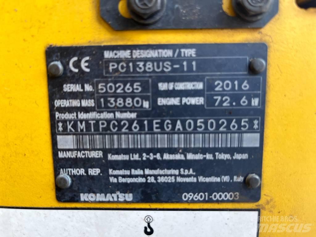 Komatsu PC 138 US-11 Bagri goseničarji