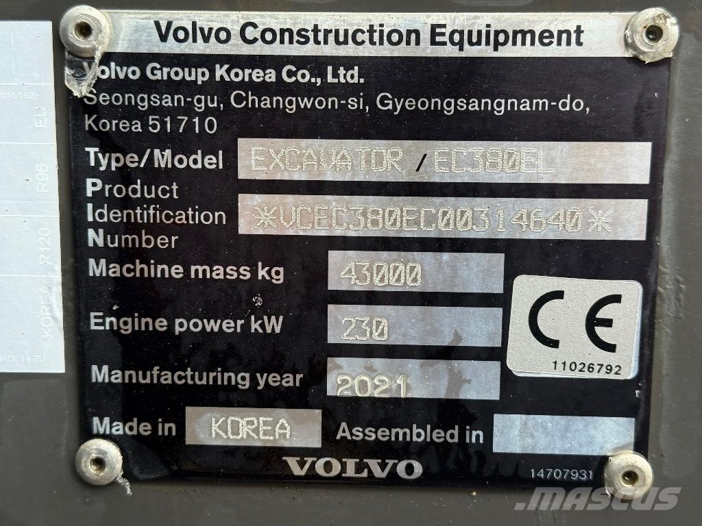 Volvo EC 380 EL Bagri goseničarji