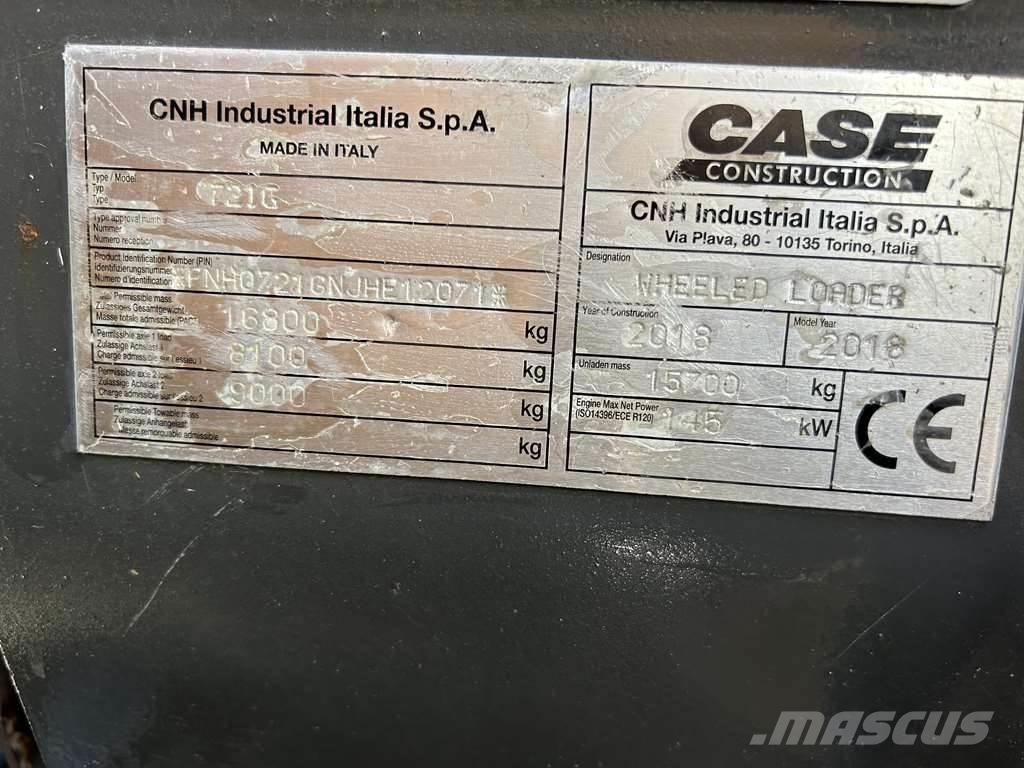 CASE 721G XR Kolesni nakladalci