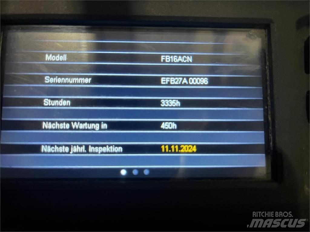 Mitsubishi FB16ACN Električni viličarji