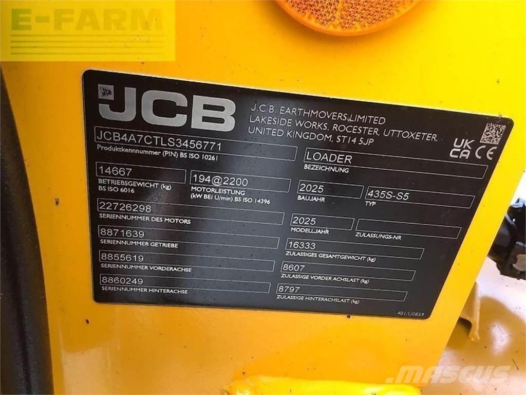 JCB 435s stufe v Mini bagri <7t
