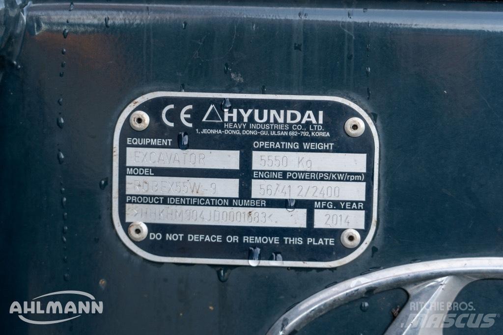 Hyundai R55W-9A Bagri na kolesih