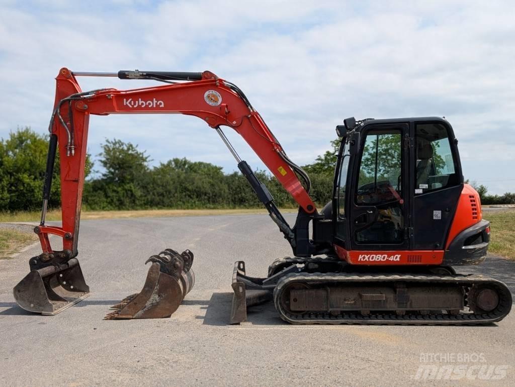 Kubota KX 080-4 Midi bagri 7t – 12t