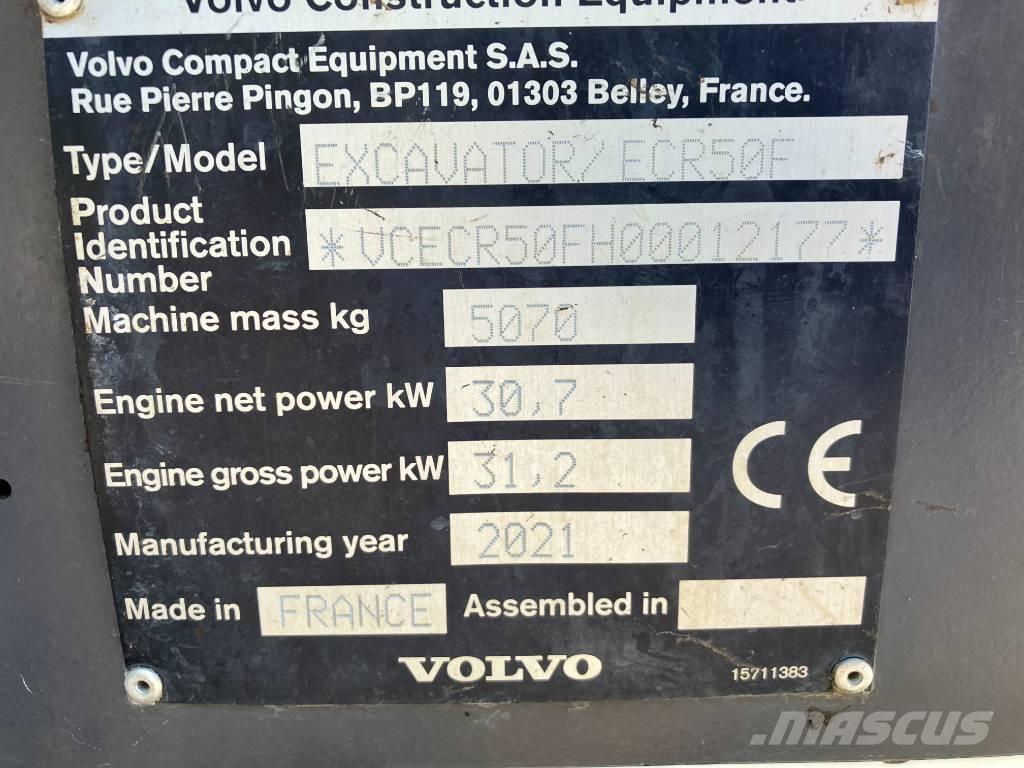 Volvo ECR 50 F Mini bagri <7t