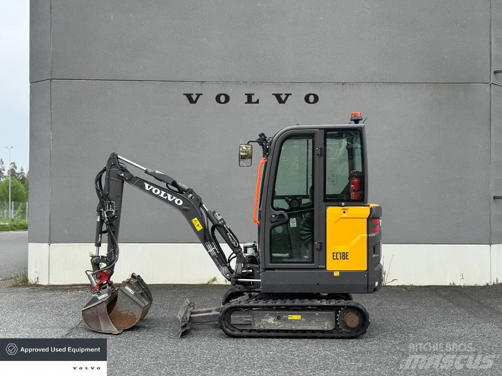 Volvo EC 18 E Mini bagri <7t