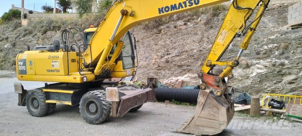 Komatsu PW 200-7 Bagri na kolesih