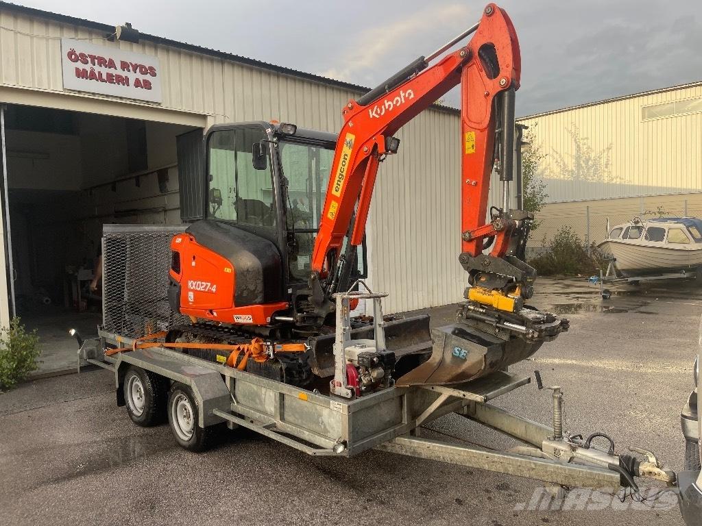 Kubota KX 027 Mini bagri <7t