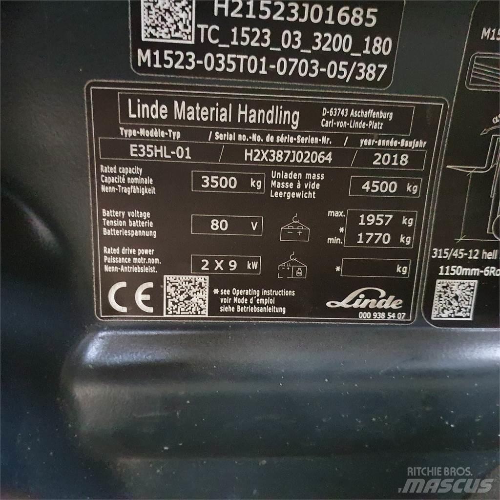 Linde E35HL Električni viličarji