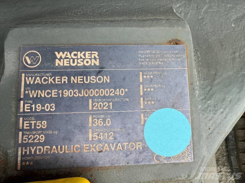 Wacker Neuson ET58 Bagri goseničarji