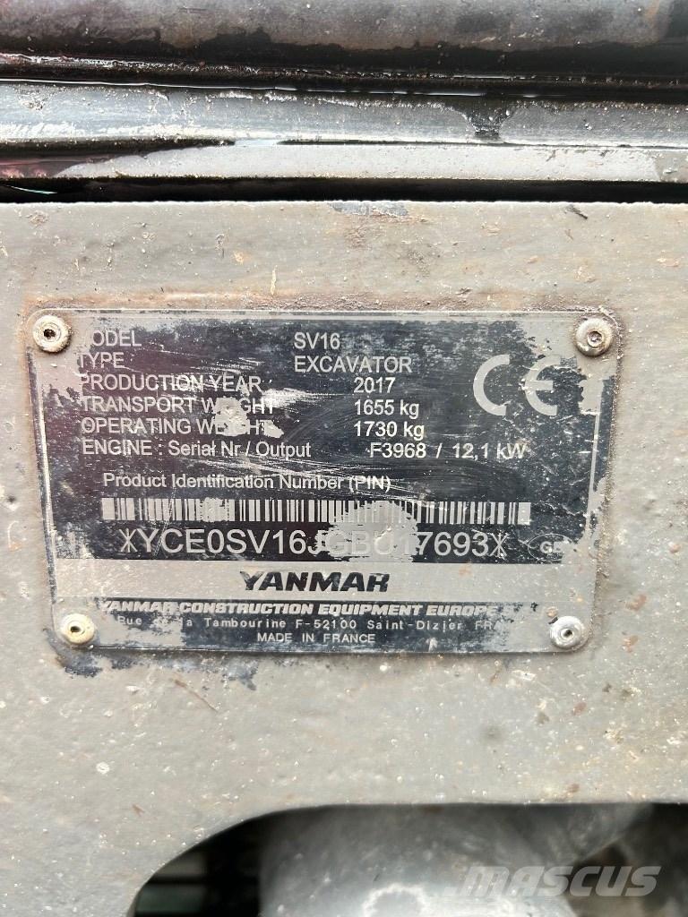 Yanmar SV 16 Mini bagri <7t