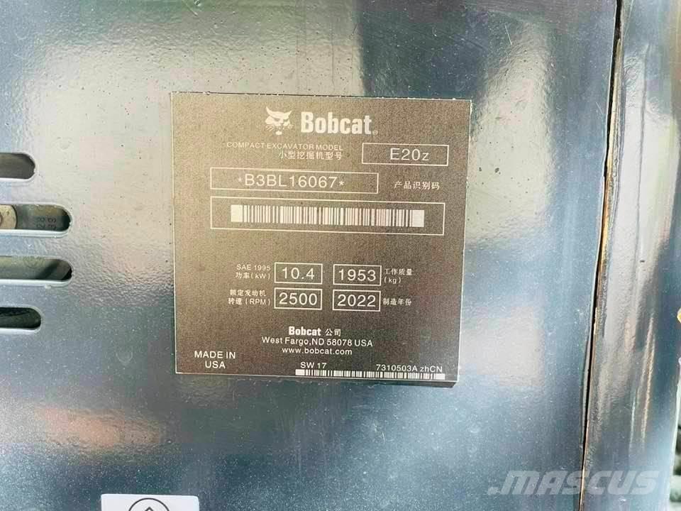 Bobcat E20z Mini bagri <7t