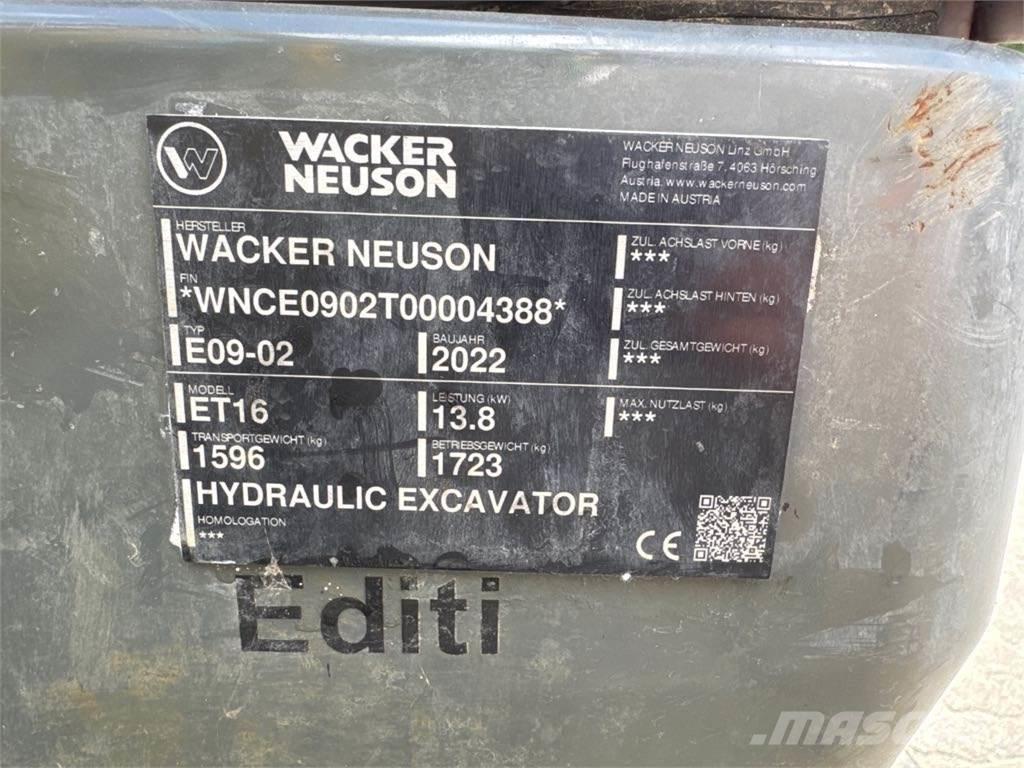 Wacker Neuson ET16 Bagri goseničarji