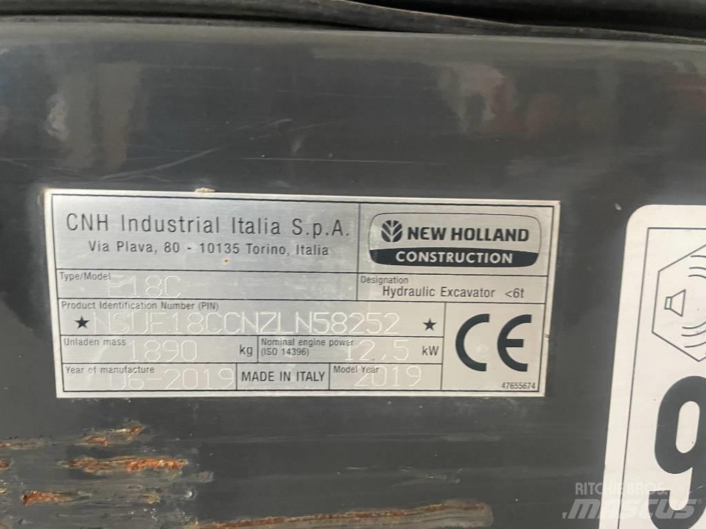 New Holland E 18 C Mini bagri <7t
