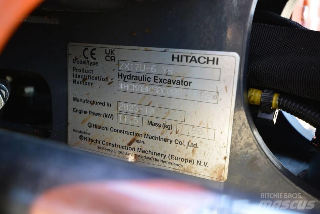 Hitachi ZX 17 U-6 Mini bagri <7t