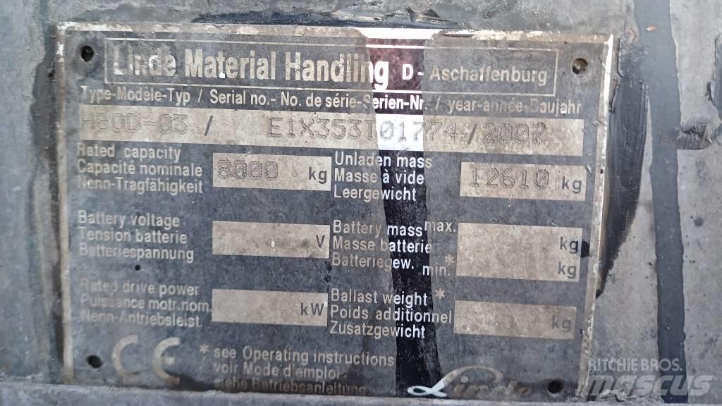 Linde H80D-03 Dizelski viličarji