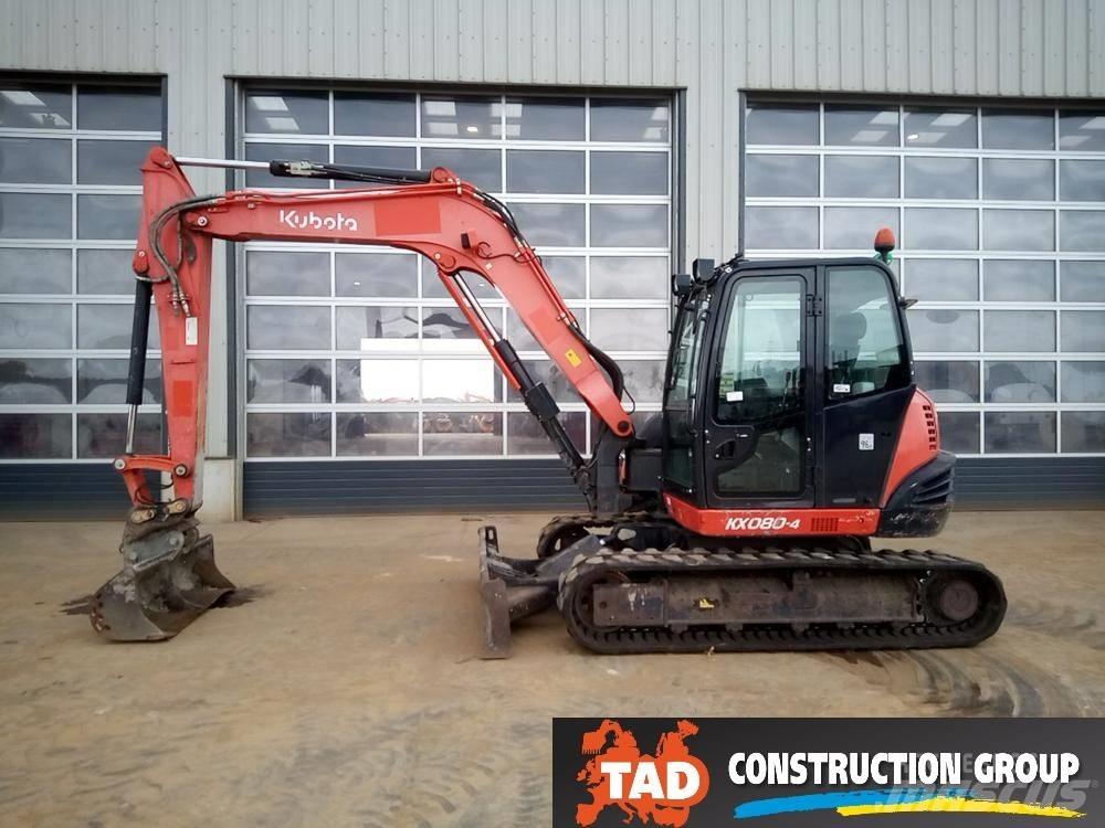 Kubota KX 080-4 Midi bagri 7t – 12t