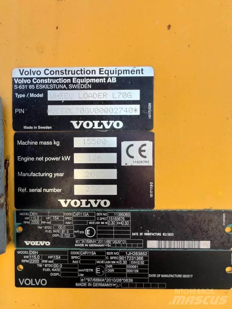Volvo L70G Kolesni nakladalci