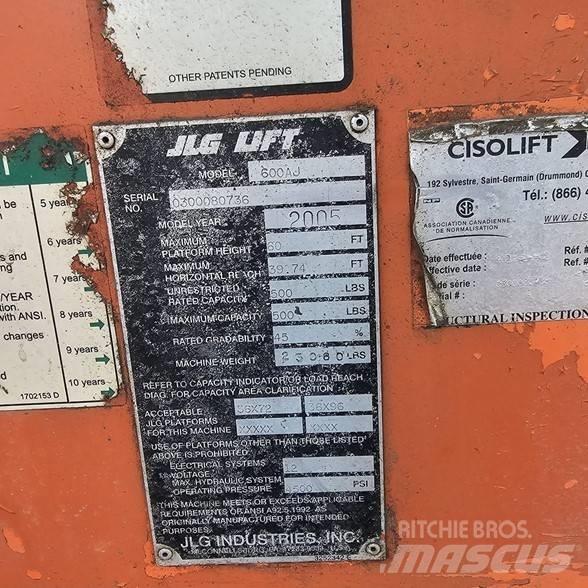 JLG 600AJ Zglobne dvižne ploščadi