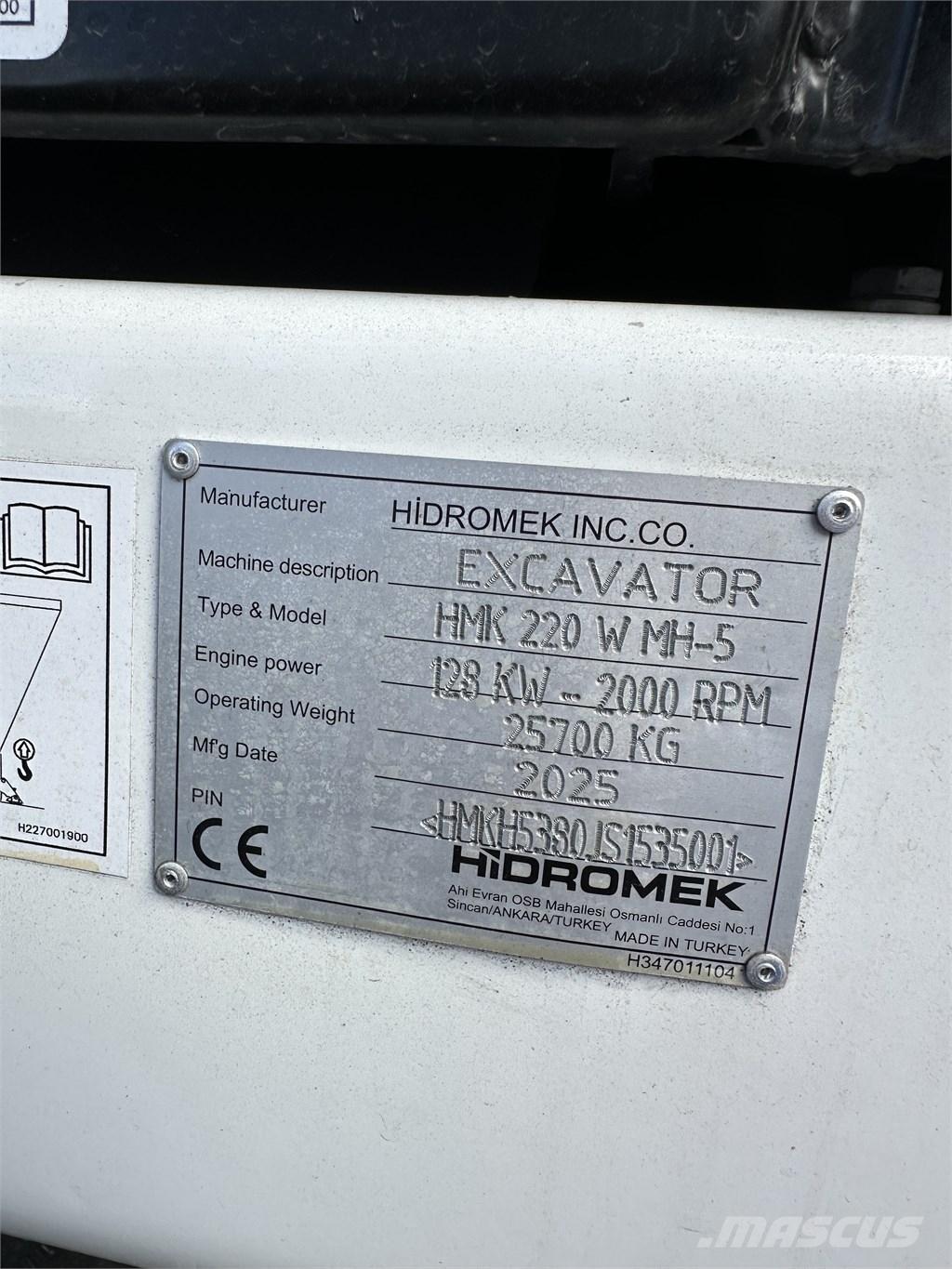 Hidromek 220W MH-5 Bagri za prekladanje primarnih/sekundarnih surovin