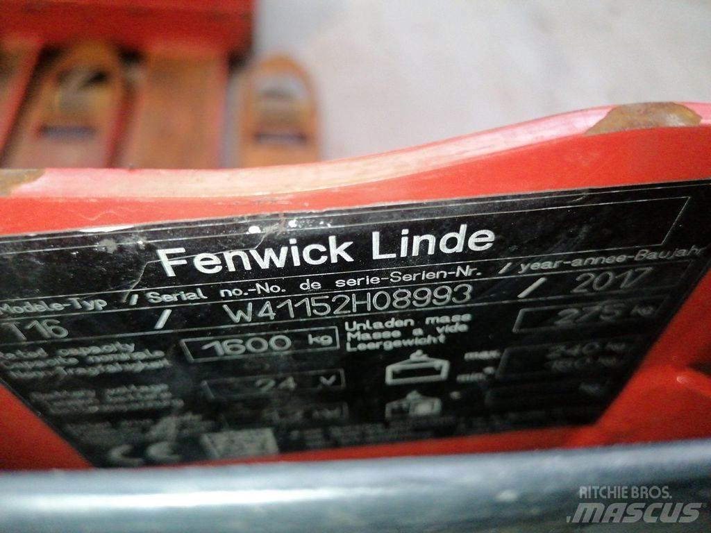 Linde T16 Električni nizko dvižni viličar