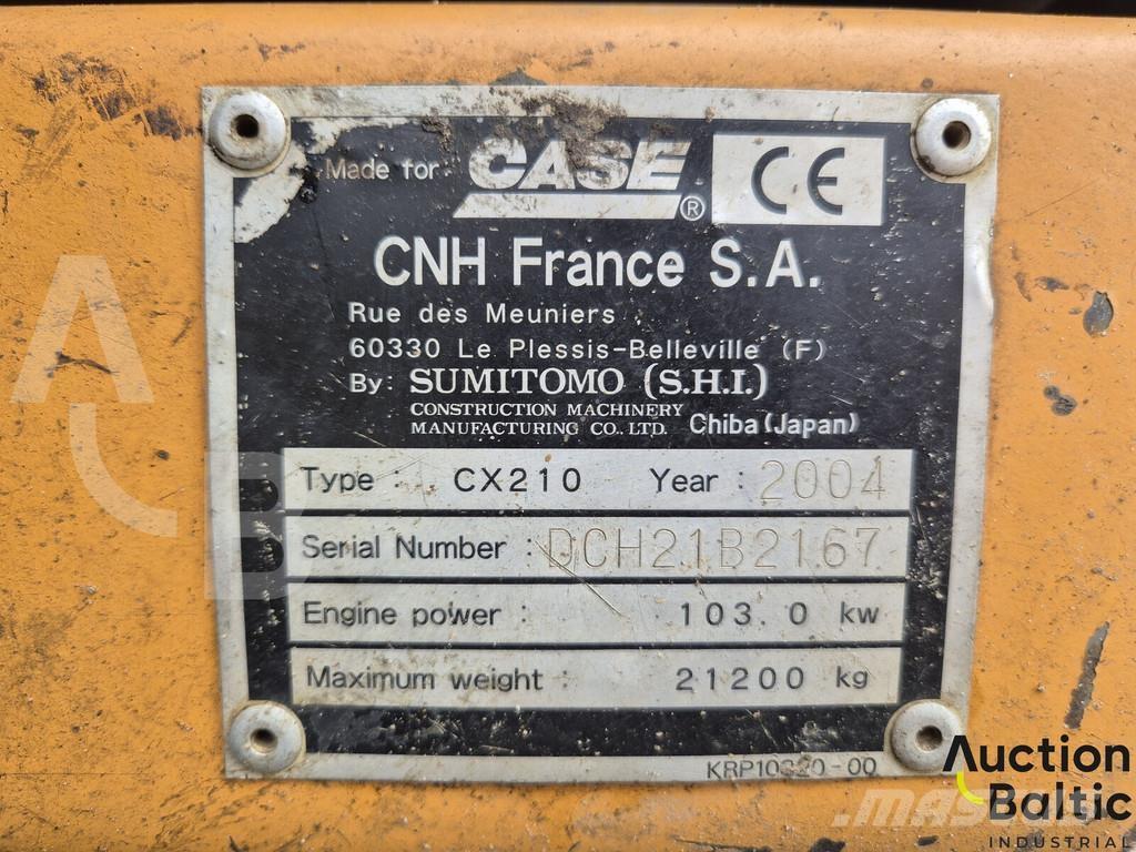 CASE CX 210 Bagri goseničarji