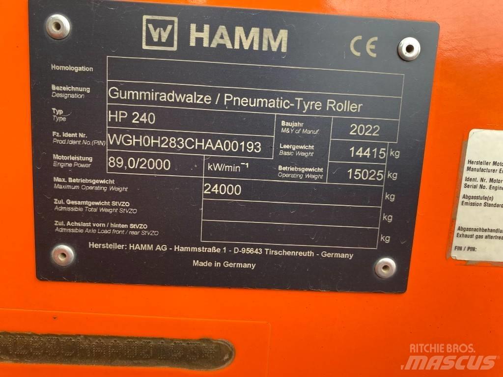 Hamm HP240 Dvojni valjarji