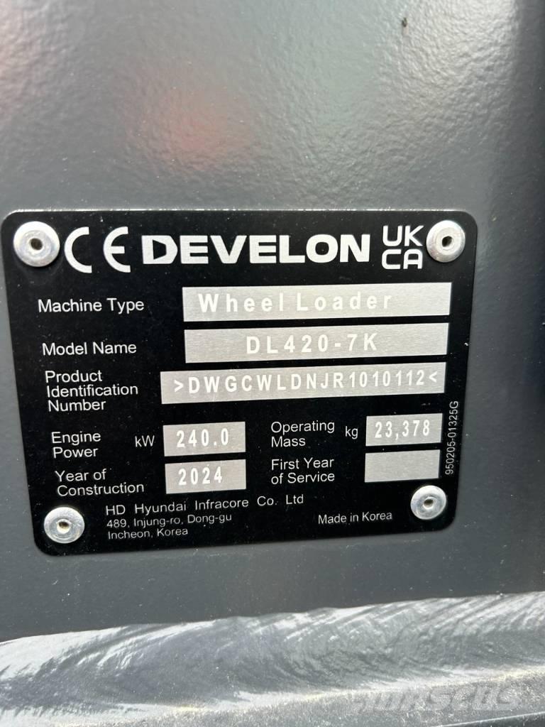 Develon DL 420 CVT-7 Kolesni nakladalci
