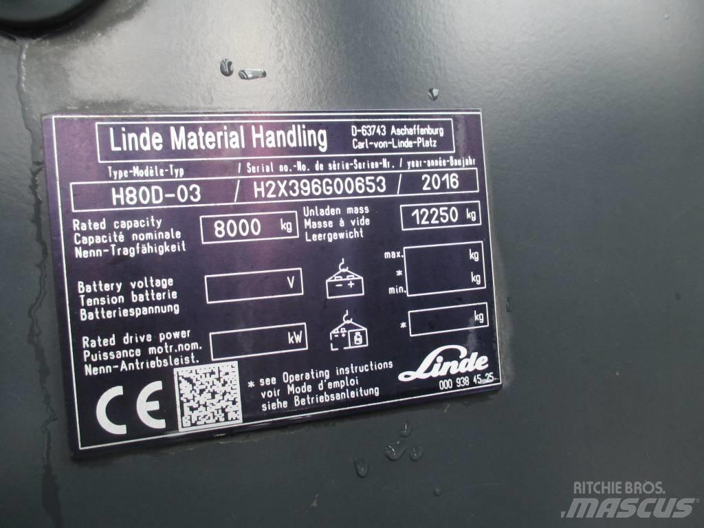 Linde H80D Dizelski viličarji