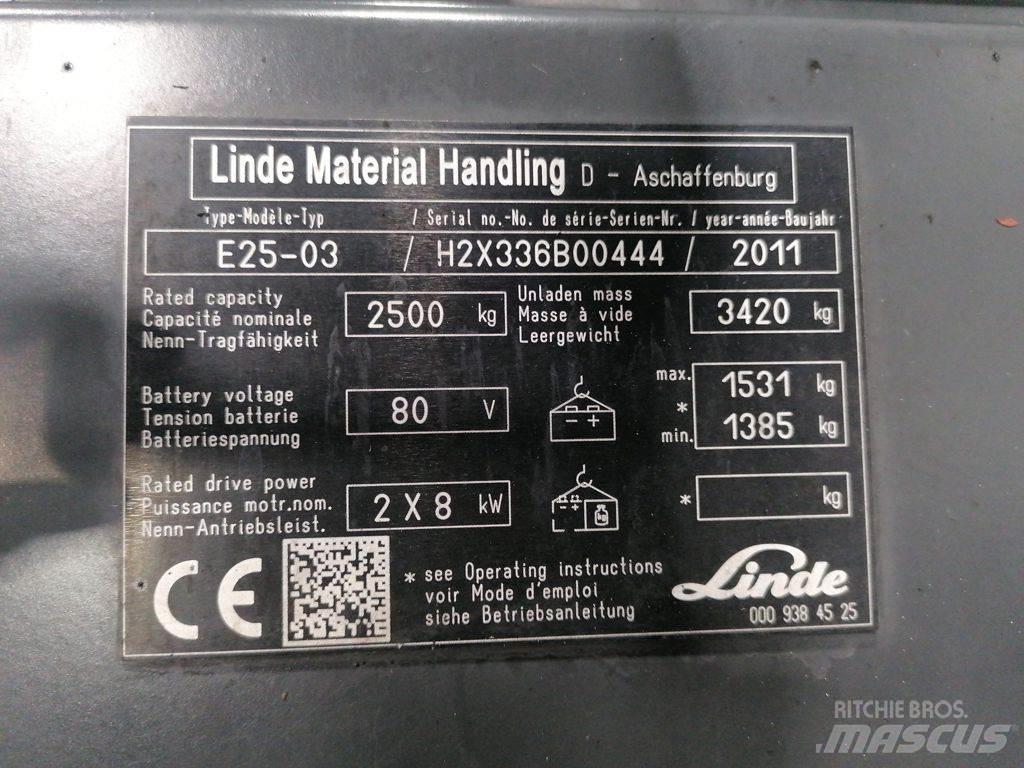 Linde E25-03 Električni viličarji