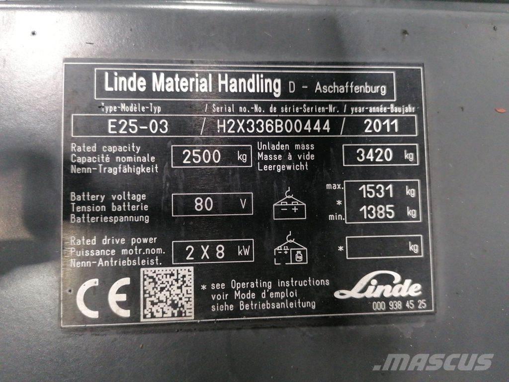 Linde E25-03 Električni viličarji