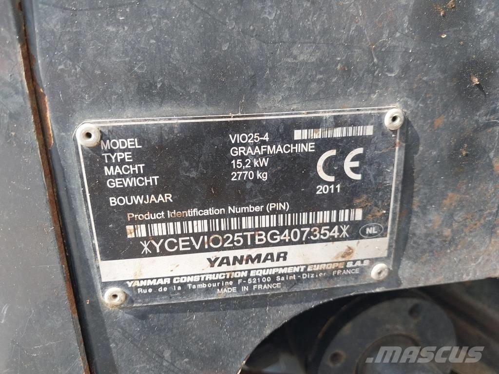 Yanmar Vio 25-4 Mini bagri <7t