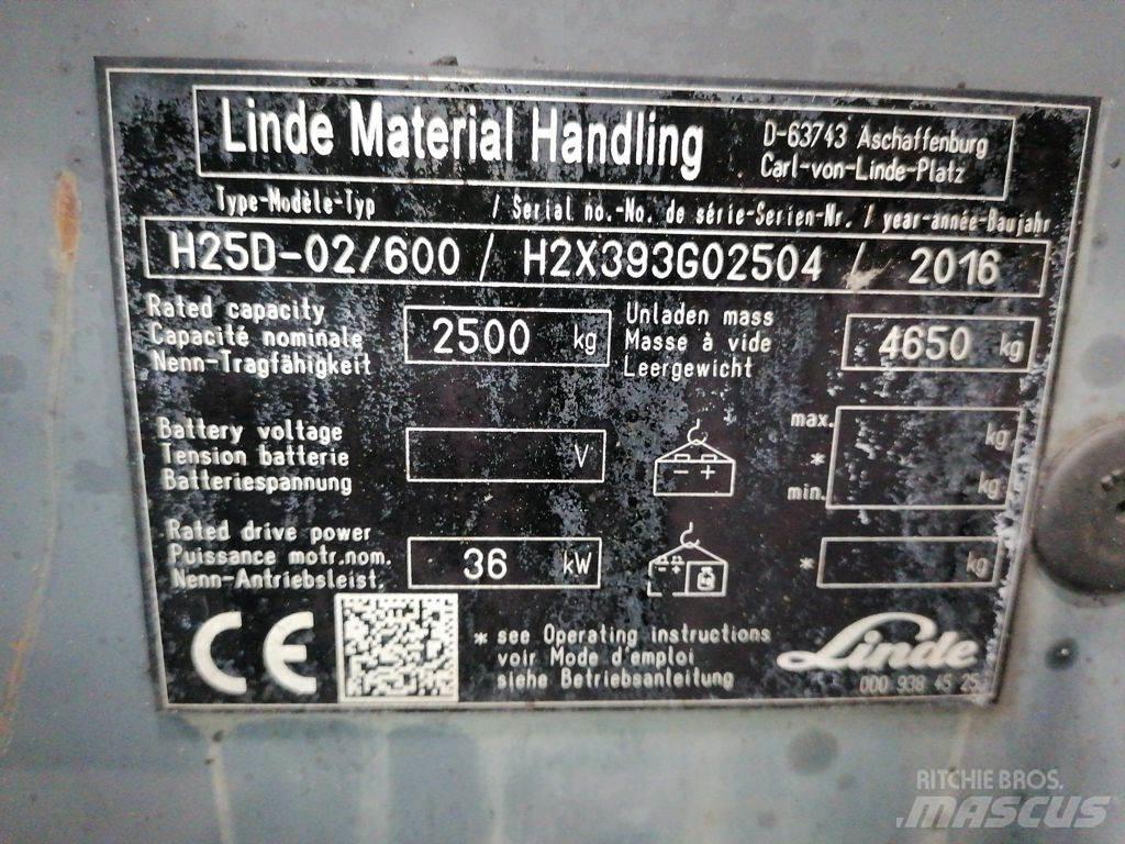 Linde H25D-02/600 Plinski viličarji