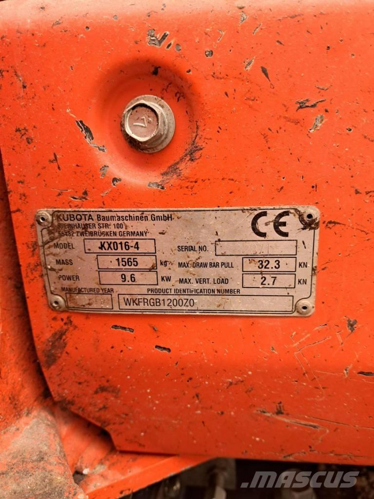 Kubota KX 016-4 HG Mini bagri <7t