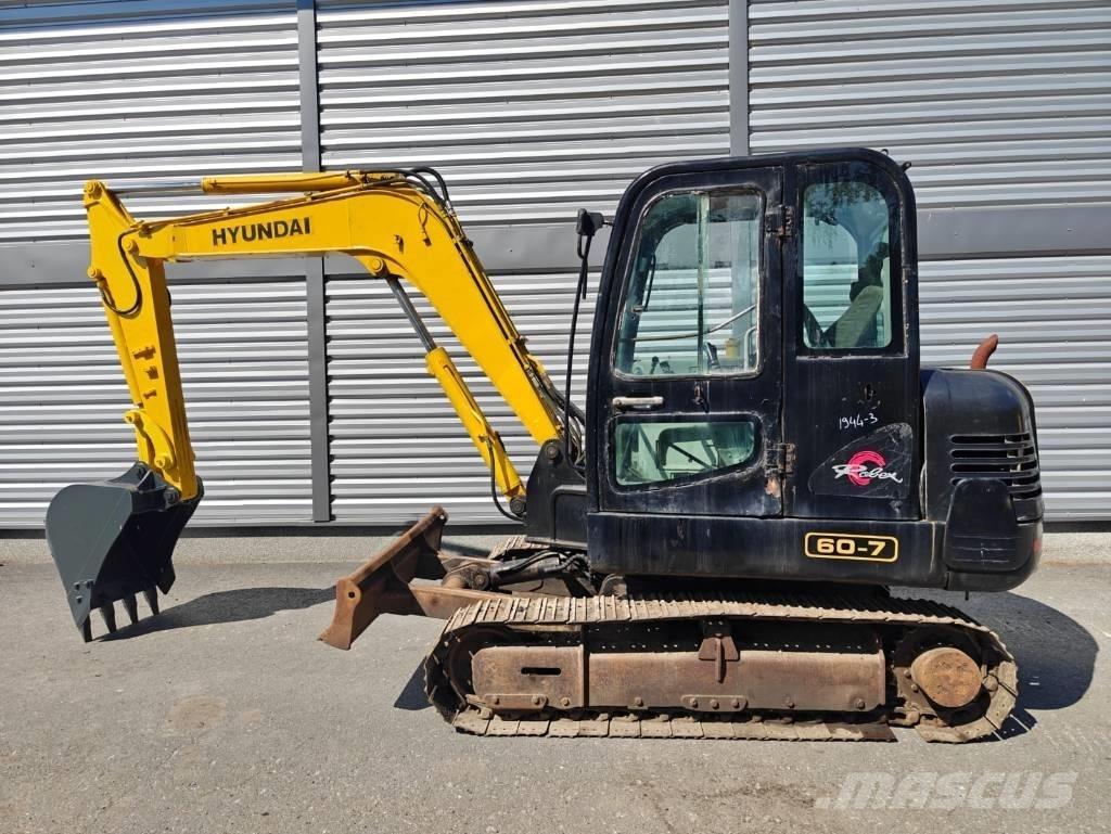 Hyundai R 60-7 Mini bagri <7t