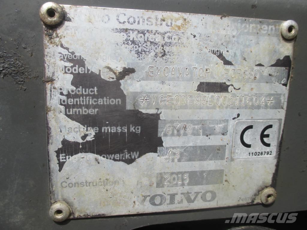 Volvo ECR 88 D Midi bagri 7t – 12t