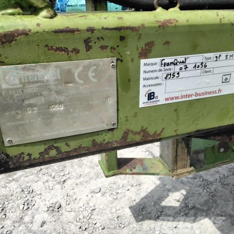 Franquet SP Ostali priključki in naprave za pripravo tal