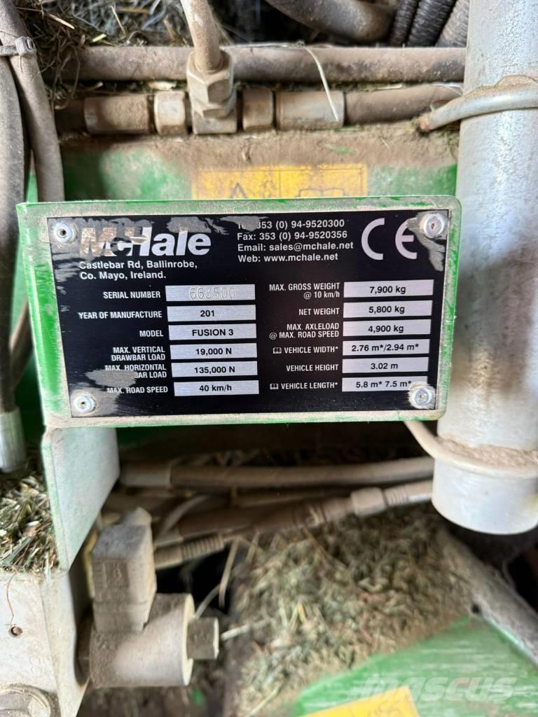 McHale Fusion 3 Plus Balirke (okrogle bale)