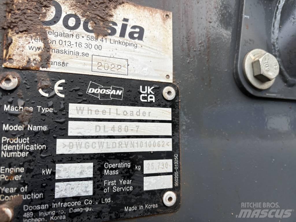 Develon DL480-7 Kolesni nakladalci
