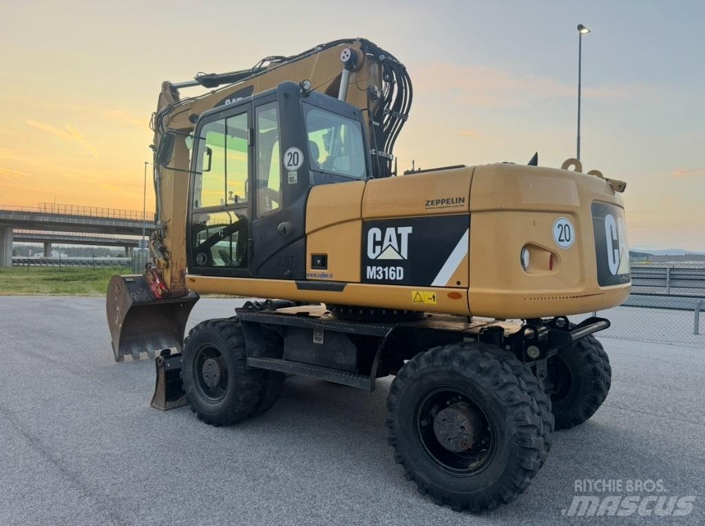 CAT M 316 D Bagri na kolesih