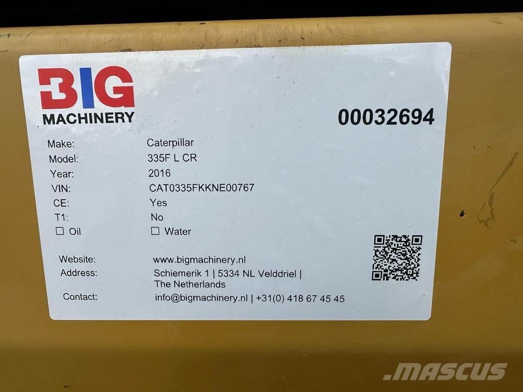 CAT 335F L CR Bagri goseničarji
