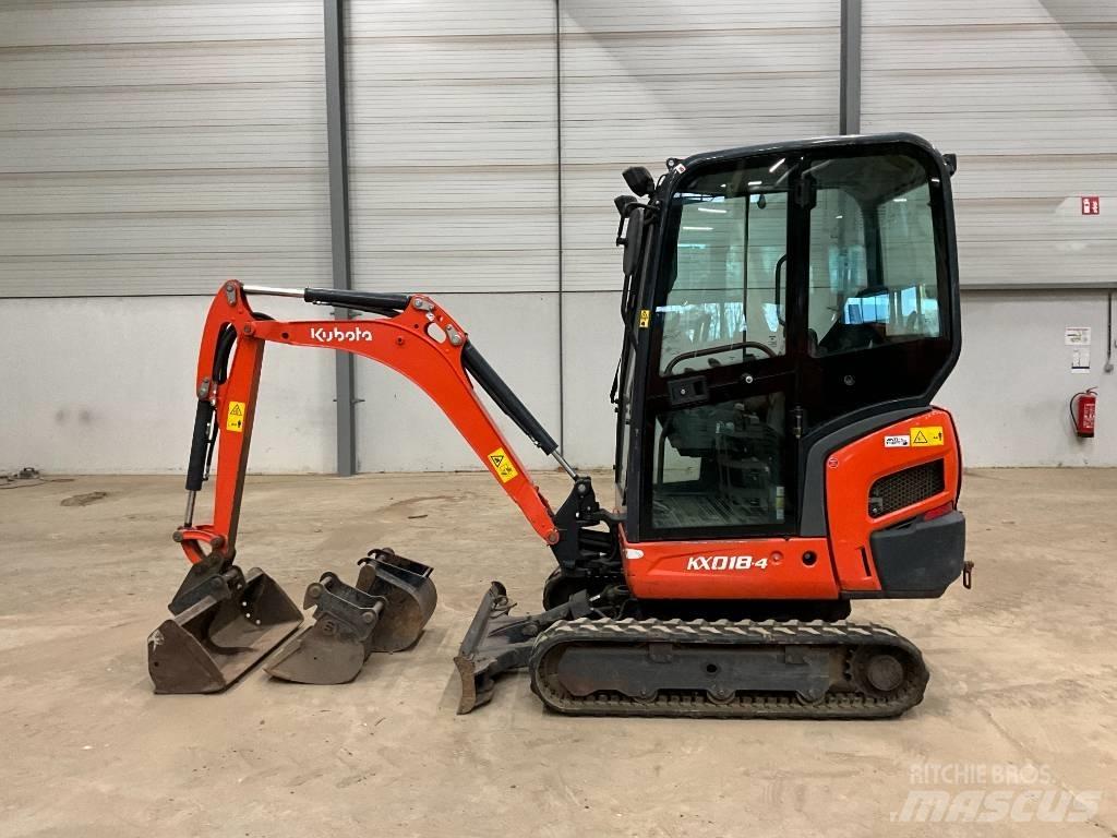 Kubota KX 018-4 Mini bagri <7t
