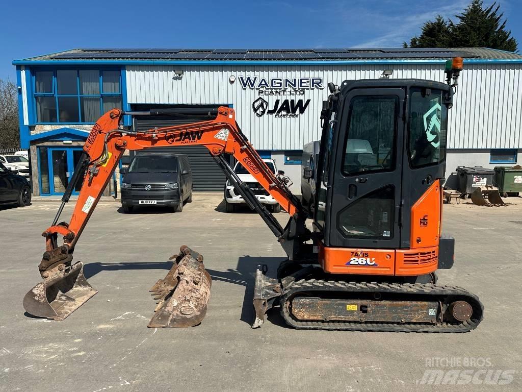 Hitachi ZX 26 U-6 Mini bagri <7t